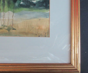 SCOTTISH ART. Sax Shaw (1916 - 2000). Watercolour Landscape Study. Signed and dated 1974