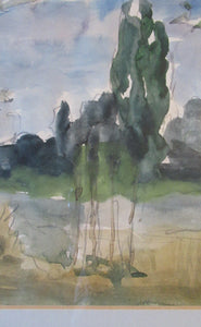 SCOTTISH ART. Sax Shaw (1916 - 2000). Watercolour Landscape Study. Signed and dated 1974
