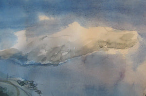 SCOTTISH ART. Sax Shaw (1916 - 2000). Watercolour Landscape Study. Signed and dated 1974