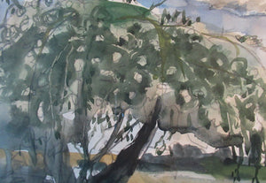 SCOTTISH ART. Sax Shaw (1916 - 2000). Watercolour Landscape Study. Signed and dated 1974