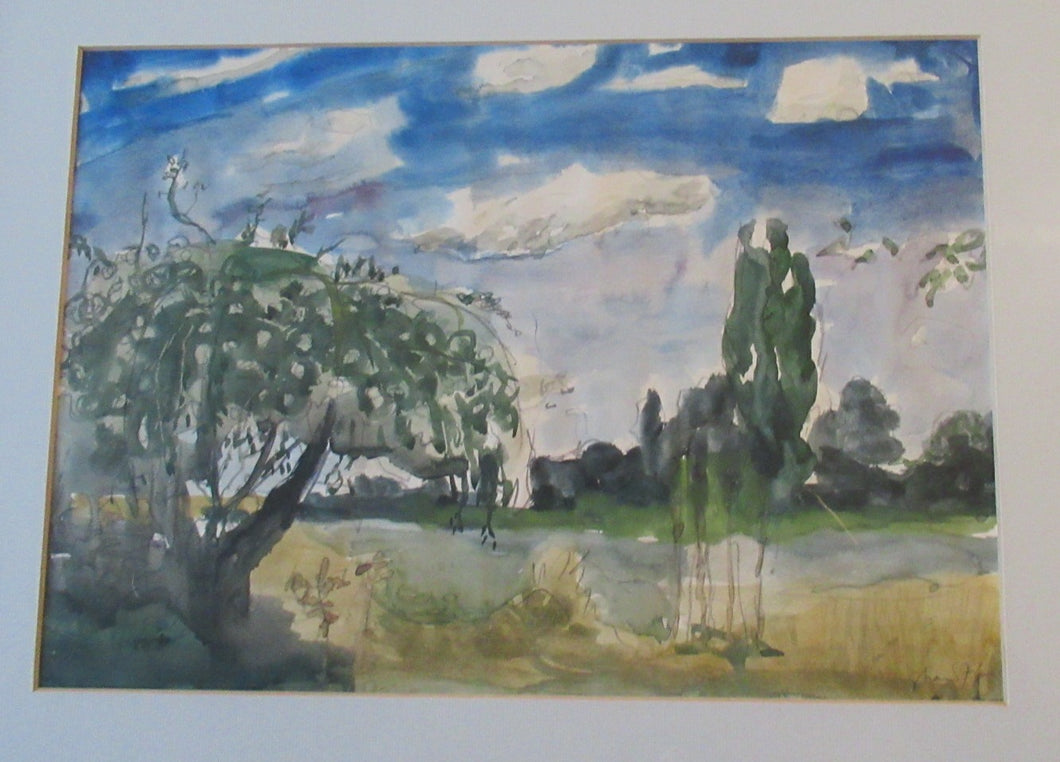 SCOTTISH ART. Sax Shaw (1916 - 2000). Watercolour Landscape Study. Signed and dated 1974