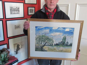 SCOTTISH ART. Sax Shaw (1916 - 2000). Watercolour Landscape Study. Signed and dated 1974