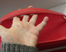 Load image into Gallery viewer, 1960s Vintage Red Antler Vanity Case Make Up Box. Working Combination Lock
