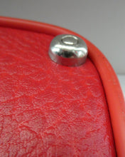 Load image into Gallery viewer, 1960s Vintage Red Antler Vanity Case Make Up Box. Working Combination Lock
