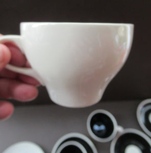 1950s Wade Red Berries Rosehip Pattern, Trio: Cup, Saucer and Side Plate