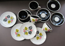 Load image into Gallery viewer, 1950s Wade Red Berries Rosehip Pattern, Trio: Cup, Saucer and Side Plate

