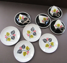Load image into Gallery viewer, 1950s Wade Red Berries Rosehip Pattern, Trio: Cup, Saucer and Side Plate
