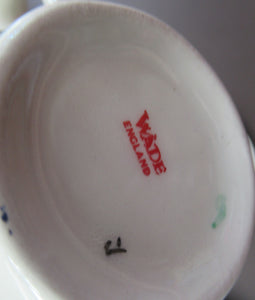 1950s Wade Red Berries Rosehip Pattern, Trio: Cup, Saucer and Side Plate