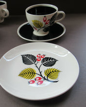 Load image into Gallery viewer, 1950s Wade Red Berries Rosehip Pattern, Trio: Cup, Saucer and Side Plate
