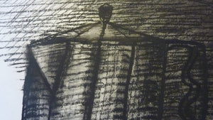 John Jack Kox Still Life Charcoal Drawing Scottish Art