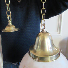 Load image into Gallery viewer, 1930s Vintage Art Deco Pendant Glass Globe Shade. Marble Effect
