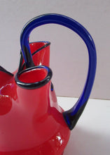 Load image into Gallery viewer, 1930s Czech Red and Blue Tango Vase Jug by Franz Welz
