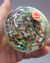 Load image into Gallery viewer, Vintage Made in Murano Label Close Pack Paperweight Millefiori Canes
