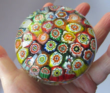 Load image into Gallery viewer, Vintage Made in Murano Label Close Pack Paperweight Millefiori Canes
