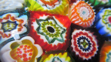Load image into Gallery viewer, Vintage Made in Murano Label Close Pack Paperweight Millefiori Canes
