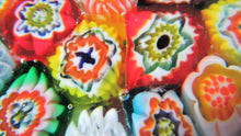 Load image into Gallery viewer, Vintage Made in Murano Label Close Pack Paperweight Millefiori Canes

