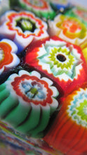 Load image into Gallery viewer, Vintage Made in Murano Label Close Pack Paperweight Millefiori Canes
