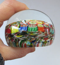 Load image into Gallery viewer, Vintage Made in Murano Label Close Pack Paperweight Millefiori Canes
