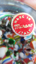 Load image into Gallery viewer, Vintage Made in Murano Label Close Pack Paperweight Millefiori Canes
