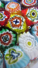Load image into Gallery viewer, Vintage Made in Murano Label Close Pack Paperweight Millefiori Canes
