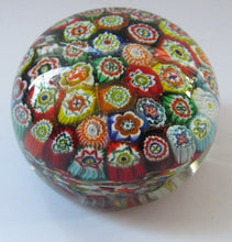 Load image into Gallery viewer, Vintage Made in Murano Label Close Pack Paperweight Millefiori Canes
