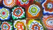 Load image into Gallery viewer, Vintage Made in Murano Label Close Pack Paperweight Millefiori Canes

