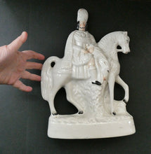 Load image into Gallery viewer, 1860s Staffordshire Kilted Scotsman or Highlander on Horseback 
