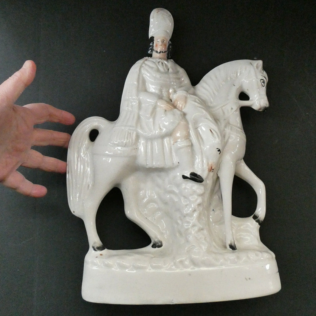 1860s Staffordshire Kilted Scotsman or Highlander on Horseback 