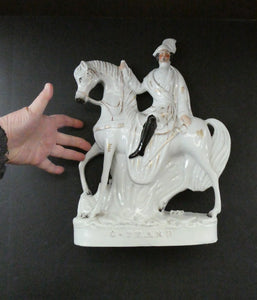 1860s Staffordshire Figurine of Colonel Peard on Horseback