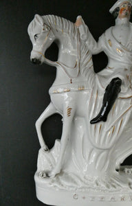 1860s Staffordshire Figurine of Colonel Peard on Horseback