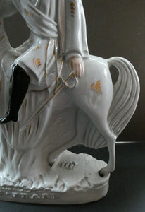 1860s Staffordshire Figurine of Colonel Peard on Horseback