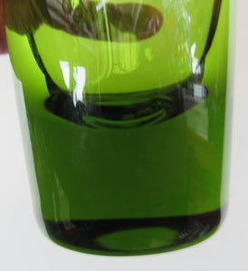 1960s Danish Holmegaard May Green Glass Vase Per Lutken Signed