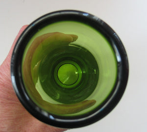1960s Danish Holmegaard May Green Glass Vase Per Lutken Signed