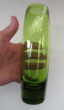 Load image into Gallery viewer, 1960s Danish Holmegaard May Green Glass Vase Per Lutken Signed
