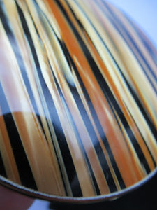 1960s Melissa Tiger Stripe Vintage Pressed Face Powder Compact