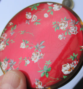 Vintage Powder Compact Boots the Chemist Pale Pink Roses