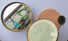 Load image into Gallery viewer, 1960s Margaret Rose Compact with Purple Enamel and Gold Decoration
