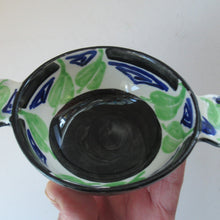 Load image into Gallery viewer, 1920s Elizabeth Amour Art Deco Ceramic Quaich Scottish Art Pottery

