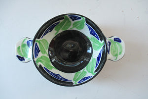 1920s Elizabeth Amour Art Deco Ceramic Quaich Scottish Art Pottery