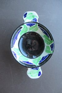 1920s Elizabeth Amour Art Deco Ceramic Quaich Scottish Art Pottery