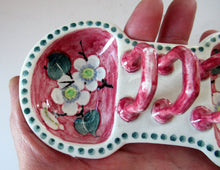 Load image into Gallery viewer, 1920s Mak Merry Makmerry White Prunus Flower Toast Rack. Scottish Pottery
