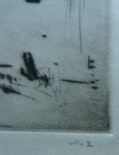 Load image into Gallery viewer, Lionel Arthur Lindsay Australian Artist 1920s Drypoint Old Bridge at Sospel
