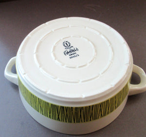 Stavangerflint Norwegian Lidded Serving Dish Bamboo Bambus by Inger Waage