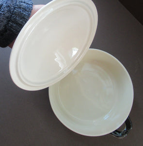 Stavangerflint Norwegian Lidded Serving Dish Bamboo Bambus by Inger Waage
