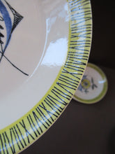 Load image into Gallery viewer, NORWEGIAN Flamingo Open Serving Dish / Skillet with Abstract Fish Design. Bamboo Pattern (Bambus) Designed by Inger Waage
