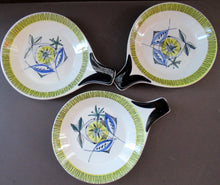 Load image into Gallery viewer, NORWEGIAN Flamingo Open Serving Dish / Skillet with Abstract Fish Design. Bamboo Pattern (Bambus) Designed by Inger Waage

