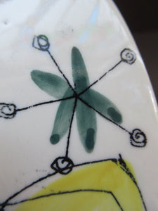 Norwegian Stavangerflint Handled Serving Bowl Square Shape by Inger Waage