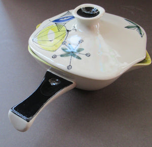 Norwegian Stavangerflint Handled Serving Bowl Square Shape by Inger Waage