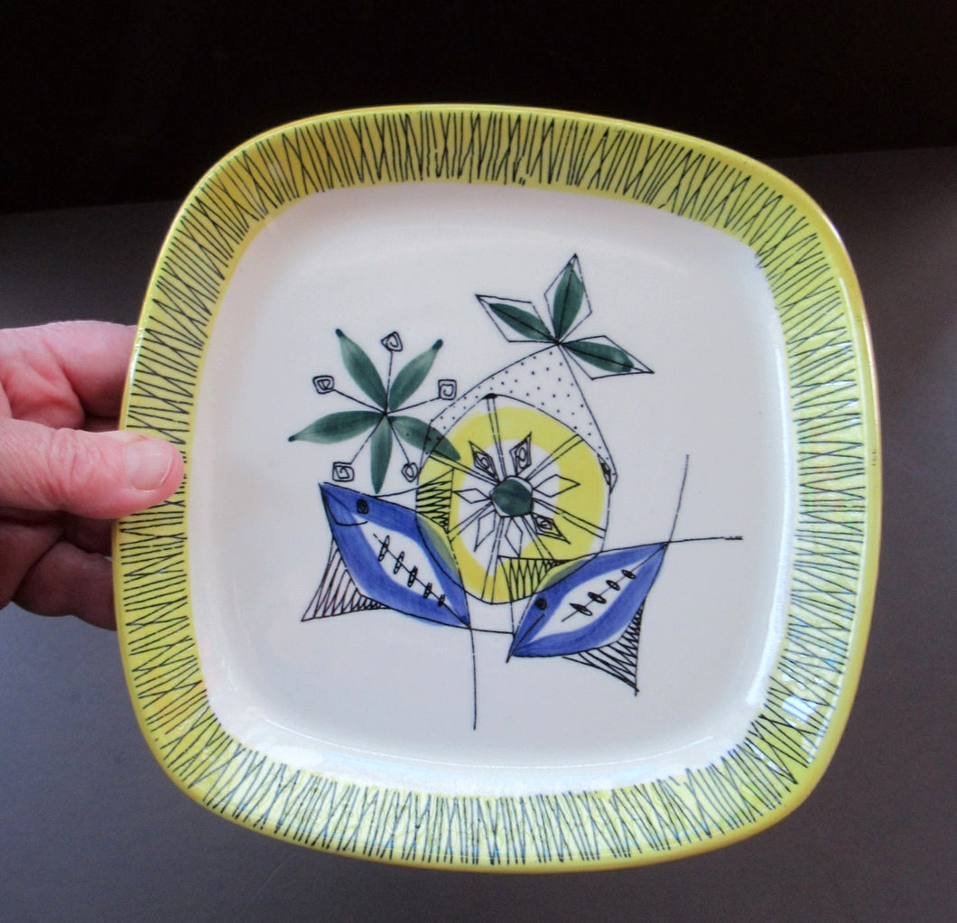 Stavangerflint Bamboo Side Plate Square Shape by Inger Waage