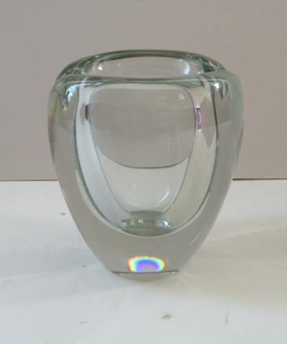 Kaj Franck Usva Glass Vase Made in Finland Dated 1959 Vintage 1950s Glass